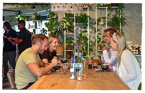 Eten in brasserie Santé van Careflex Zorgcampus Breda